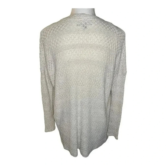 American Eagle Outfitters Size XS Oatmeal‎ Colored Open Front Knit Cardigan - Picture 3 of 7